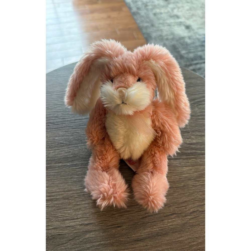 Russ Berrie Plush Bunny Baby Beatrice Cranberry Patch Pink Rabbit 8"